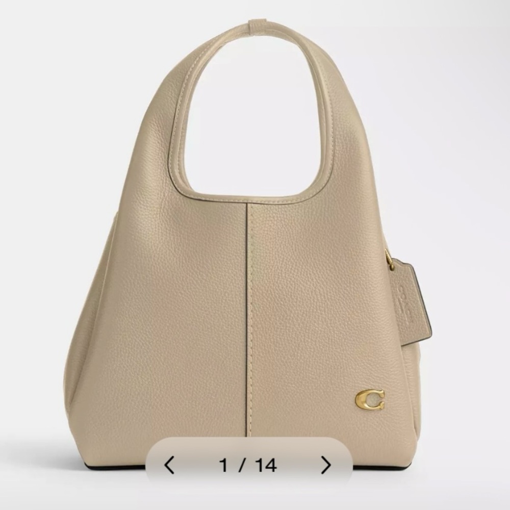 Lana Shoulder Bag 23 in Brass/Ivory